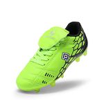 DREAM PAIRS Boys Girls Soccer Football Cleats Shoes(Toddler/Little Kid/Big Kid),Size 6 Big Kid,NEON/GREEN/BLACK,SUPERFLIGHT-3K