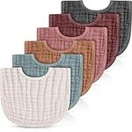 Frienda 6 Pcs Muslin Bibs Burping C