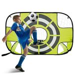 Football Goal Target Pop Up 3 in 1 Football Net, Portable Foldable Football Goals for Kids Outdoor Football Training Equipment Gifts, Football Goal Net with Carry Bag for the Garden Backyard Lawn