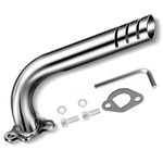 FVRITO Upgrade Header Exhaust Pipe Kit for Non Hemi Predator 212cc 196cc 6.5HP GX160 GX200 Coleman CT200u BT200X CT200u-ex KT196 Baja Warrior MB200 Clone Engine Go Kart Mini Bike Performance Parts