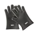 Weber Silicone Grilling Gloves, Bla