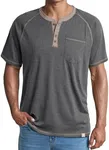 JMIERR Mens Henley Short Sleeve T-S