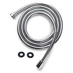 Zotti 1m Shower Hose | Stainless Steel Replacement Shower Hose | Leakproof and Anti-Kink | Universal Standard Fitting | High Pressure Resistance | Easy DIY Replacement | Includes 2 Washers