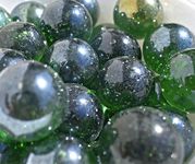 Daayra Unlimited Kid Big Sized Glass Marbles (Bottle Green)