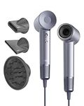 Laifen Swift Special Hair Dryer with Smooth Nozzle for Curly Hair, Blow Dryer with 110, 000 RPM High-Speed Drying Brushless Motor, 200M Ionic Hair Dryer for Travel & Home with Low Noise, Thermo Control
