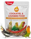 Boltz Bird Food for Cockatiel & Lovebirds Mix Seeds, Canary Seed, Sunflower seed, All Stage Bird Food, Natural and Healthy Premium Mix Seeds, Improve Birds Immune System (Mix Seed,1200 Gm)