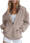 Women's Zip Up Hoodie Long Sleeve H