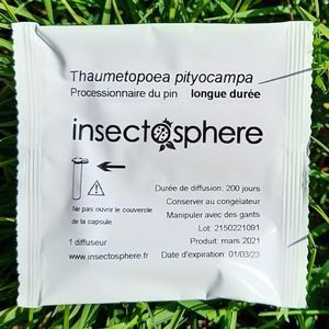 INSECTOSPHERE 1 Capsule de Phéromone Longue durée Contre la processionnaire du pin (6 Mois d'action)