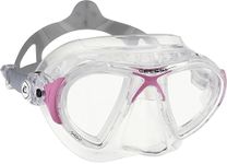 Cressi Nano Compact Low Volume Scuba-Freediving-Snorkeling Mask (Made in Italy), Clear/Pink