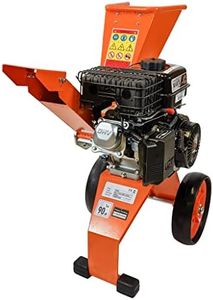 ARROWS-UK 6HP Compact Petrol Wood Chipper - Powerful 6hp Engine, Twin Reversible Blades, Chipping up to 50mm - Lightweight and Maneuverable - Ideal for Garden and Outdoor Use