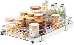 VEVOR 11"W x 21"D Pull Out Cabinet Organizer, Heavy Duty Slide Out Pantry Shelves, Chrome-Plated Steel Roll Out Drawers, Sliding Drawer Storage for Home, Inside Kitchen Cabinet, Bathroom, Under Sink