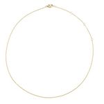 HONEYCAT Thin Chain Adjustable Choker in 24k Gold Plate (13", 14", 15", 16", 17") | Minimalist, Delicate Jewelry (Gold)