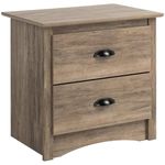 Prepac Salt Spring 2-Drawer Nightstand, Drifted Gray