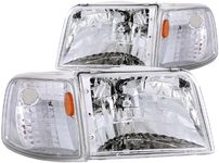 Anzo USA 111119 Ford Ranger Clear With Amber Corners Headlight Assembly - (Sold in Pairs)