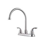 Pfister G136-200S Pfirst Series 2-Handle Kitchen Faucet in Stainless Steel, 1.8gpm