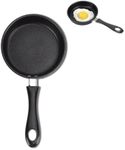 Non-Stick Induction Frying Pan, with Comfortable Handle Grip, Egg and Omelette Pan, Stainless Steel Frying Pan, Frying Pan Skillet, Suitable for Electric, Gas (20CM)