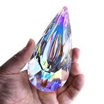 Hanging Crystal Prism Suncatcher Ornament Window Garden Decor Colorful Faceted Crystal Glass Drop Rainbow Maker Pendant