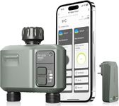 Pinolex HCT-636-HCG-003 Smart WiFi 2-Zone Water Timer with Long-Range Support Between Gateway & Timer, Automatic Drip Irrigation, APP Control, Alexa, Google Voice, Rain Delay