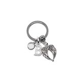 Guardian angel keyring angel wing keychain boxed personalised gifts remembrance