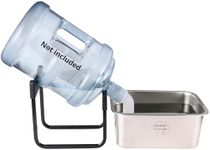 PEDAY Automatic Dog Waterer for Large & X-Large Dogs, Human Grade 18/8 Stainless Steel, Water Bottle Not Included
