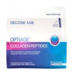 Decode Age Optiage Collagen Supplement|Supports Hair,Skin,Bone And Joint Health|Type 1 Hydrolysed Collagen,Hydropeach,Nr,Vitamin C& E,Hyaluronic Acid,Biotin|150 Gm,28 Servings,1 Count