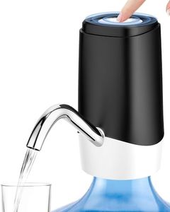 Water Dispenser Pump, USB Charging Automatic Drinking Water Pump for Mini Water Jug Dispenser Portable, Ideal for Home Kitchen Living Room Office Camping, Black