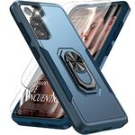 YmhxcY Compatible for LG Stylo 4 Case/Q Stylo/Stylus 4/Stylo 4 Plus Case, with HD Screen Protection,[Military Grade ] Double-Layer Phone Case,with Metal Kickstand,for LG Stylo 4-ST Rose Gold