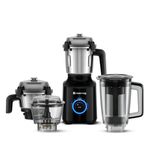 Atomberg Zenova Fresh Juicer Mixer Grinder | Coarse Mode for Silbatta-like Texture | Intelligent BLDC Motor | Safety Features |4 Jars including Chopper & Juicer Jar | Hands-Free Operation | Black