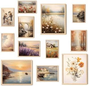 97 Decor Vintage French Country Wall Art - Neutral French Country Decor, French Wall Art Prints, Modern Farmhouse Posters Italian Countryside Landscape Pictures for Home Bedroom (8x10 Unframed)