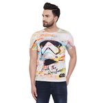 Starwars Men's Polyester T-Shirt - White (STWR0086_XL)