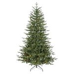 Dellonda Pre-Lit 5ft Christmas Tree with 190 Warm White LED Lights & 770 PE/PVC Tips - DH80