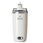 PREPIX Self Stirring Coffee Mug, USB-C Rechargeable Self Mixing Mug, 304 Stainless Steel Insulated Leak-Proof Travel Cup with Stirrer & Dual-Opening Lid, for Coffee, Matcha & Hot Chocolate, 400 ml