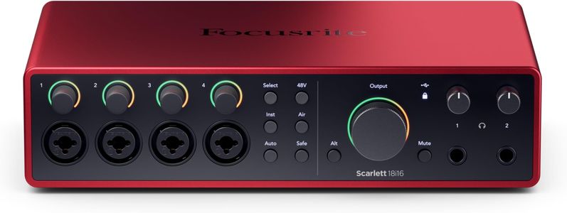 Focusrite Scarlett 18i16 USB Audio Interface – 18-In/16-Out, Studio Quality