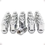 Wheel Accessories Parts Set of 20 1/2-20 Lug Nuts OEM Style Replacement for 6L2Z-1012-BA 611-094 Wheel Lug Nut (Chrome)