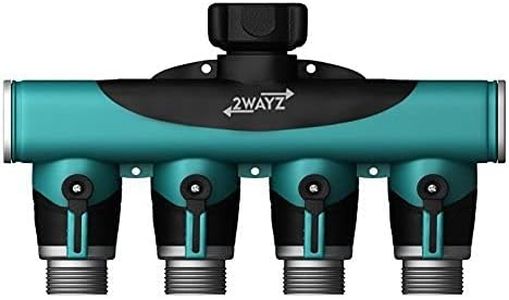 Garden Hose Splitter, Heavy Duty, Water Hose Manifold, 4 Way Hose Connector, Spigot Splitter, Faucet Divider Outdoor - Classic