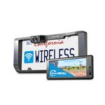 Type S Solar-Powered Wireless Backup Camera with Adjustable Lens 6.8" Touch Screen LCD Rear View Wireless Camera Back up Camera License Plate Camera with Night Vision (Upgraded Version)