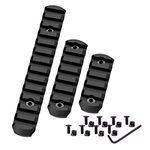 Feyachi Mlok Picatinny Rail Sections, 5 7 13 Slots Aluminum Picatinny Rail Sections for Mlok System with 8 T-Nuts and 8 Screws