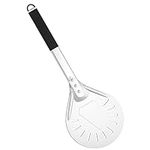 G.a HOMEFAVOR Perforated Turning Pizza Peel, 7 Inch Aluminum Pizza Paddle with Non-Slip Heat Resistant Handle, Pizza Shovel for Homemade Pizzas Bread