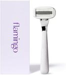 Flamingo Razors for Women, 1 Razor (Polished Chrome) Handle and 1 Razor Blade Refill
