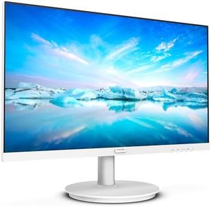Philips 241V8AW - Monitor Full HD de 24 Pulgadas, Altavoces Integrados, (1920x1080, 75 Hz, VGA, HDMI), Blanco