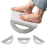 Rocking Foot Rest Under Desk with Foot Massage- Comfortable Foot Stool Ergonomic Footrest,Feet Stand for Office & Home (White)