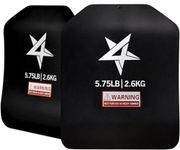 Yes4All URFN Ideal Curved Tactical Weight Vest Plates 5.75lb/ Weights Carrier Plate For Body Workout, Intensive Training, Rucking And Cardio