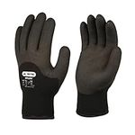 Skytec Pack of 1 Black Thermal Safety Work Gloves – Lightweight Nylon Gloves with Secure Grip Ideal for Gardening and Heavy-Duty Work (Small)