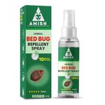 Amish Herbal Bed-Bug 100ML herbal Spray/Ready to use Bed- Bug Spray khatmal spray for Home, Kichen 100% Effective for Bed-Bugs with Amish Plant Based extract 100ML (PACK OF 1)