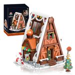 Christmas House Building Set, Gingerbread House Blocks Kit, Christmas Village House Toy, Snow House Xmas Decorative Gifts for Girls and Boys, Kids and Adults (1714 PCS)