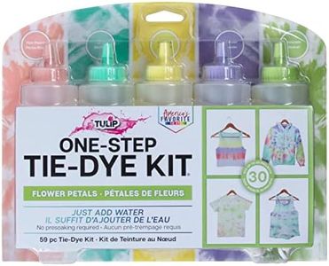 Tulip One-Step Tie-Dye Kit 5 Color Tie Dye, Flower Petals
