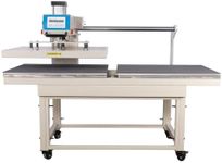 Heat Press Machine, Pneumatic Heat Press, Large Format Dual Platen Heat Press with 28 35 in Aluminum Heat Plate, Digital Control, Sliding Head, 220V for Heat Transfer Printing