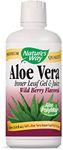 Nature's Way Premium Aloe Vera Inner Leaf Gel & Juice 99% Purified, Wild Berry Flavored, 33.8 fl oz. 2-Pack(Packaging May Vary)