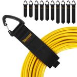 Trilancer Hook-and-Loop Storage Straps with Triangular Buckle to Hang on Walls for Cables, Wires, Rope, Hoses, Organization for Home, Garage or Workshop（2*S，4*M，4*L）