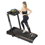 REKA Fitness Foldable Home Treadmill with 2.5HP Motor, 0-12kph Speed, Incline, Detachable Desktop, Height Adjustable Handrail, FitShow APP Control, Wide Running Belt